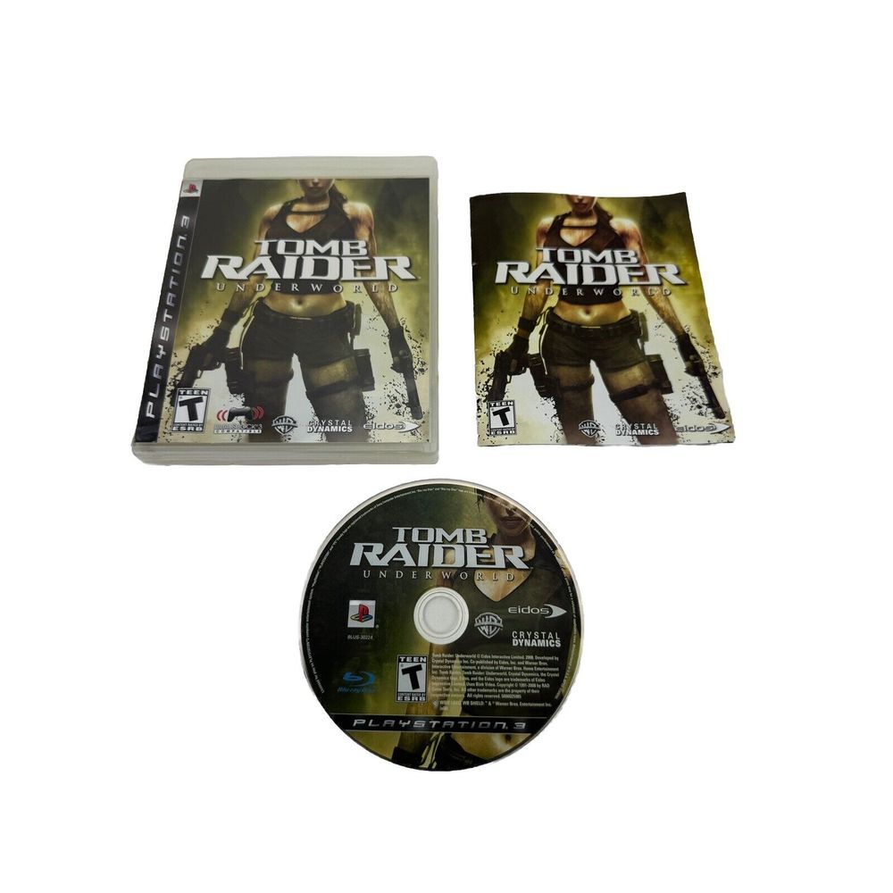 Tomb Raider: Underworld (Sony PlayStation 3, 2008) CIB Tested Works‎